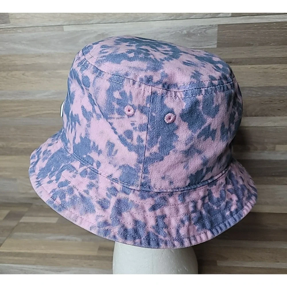 Athleta‎ Girl Bucket Hat Reversible Pink Purple Tie Dye Kids EUC